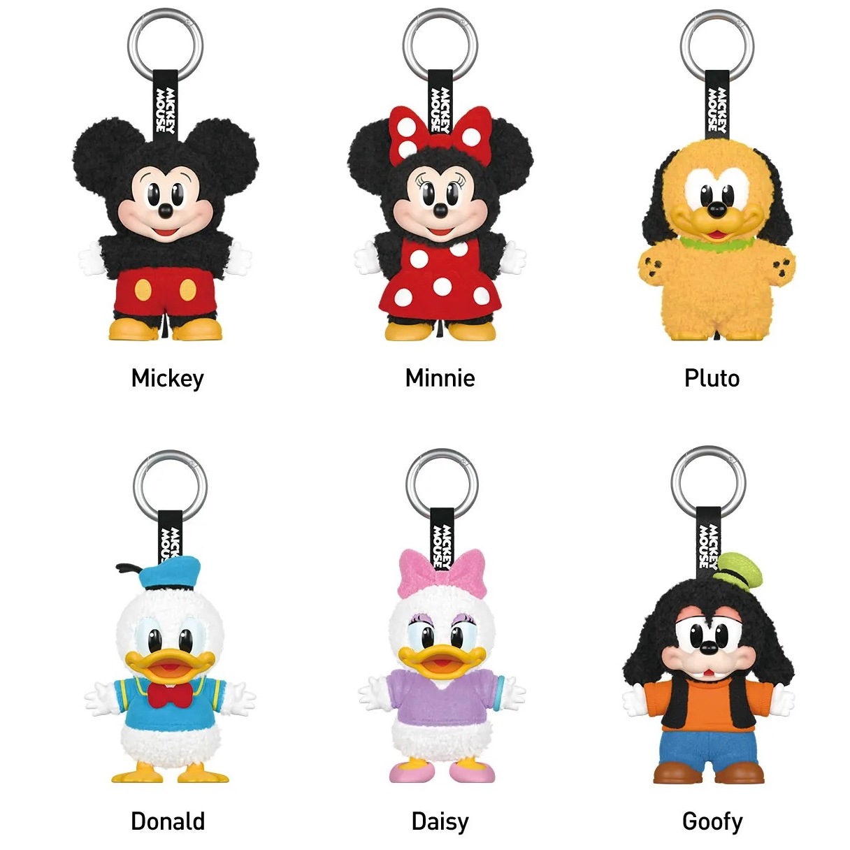 公式正規品POP MART Mickey Family Cute Together Keychain Series Figures ぬいぐるみペンダント ガチャポン ブラインドボックスサプライズギフト