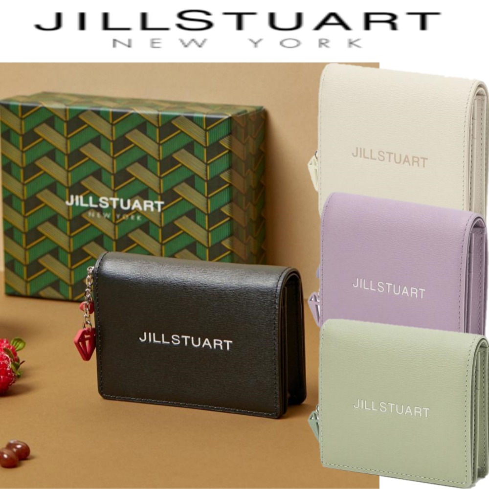 ブランド直営店ラッピングOK/期間限定セール/クーポン贈呈/JILLSTUART NEW YORK/GELATO レザー 二つ折り財布/4カラー/韓国限定/韓国ファッション/りたたみ財布/小物 /財布 10,842円
