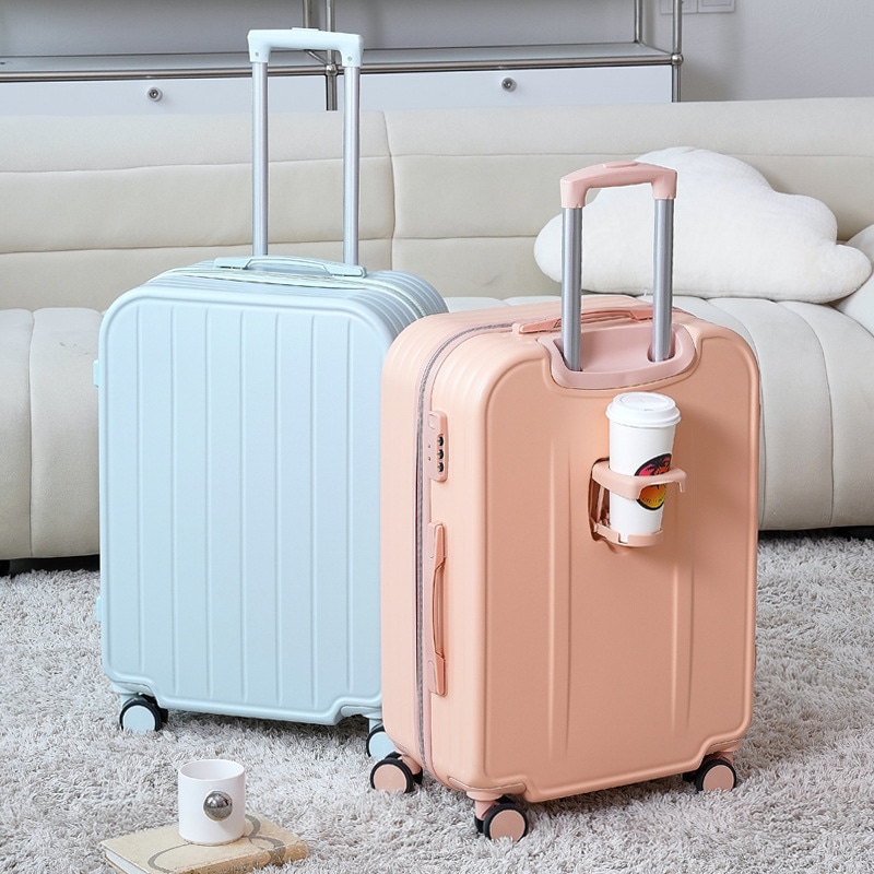 女子学生用荷物多機能トロリーパスワードボックス頑丈小型軽量高価値20インチ搭乗スーツケース