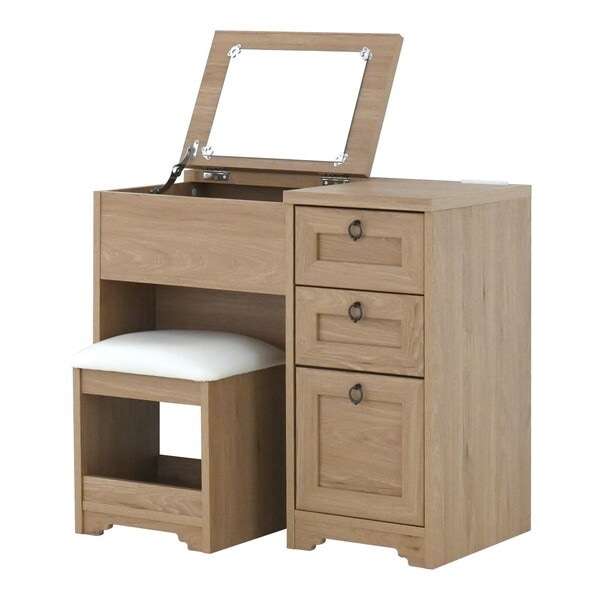 AN70-80D グレーナチュラル アンリ デスクドレッサー メーカー直送