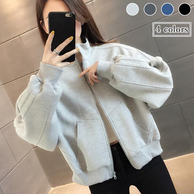 早割価格スウェットジャケット レディースなトレーナー ゆったり 春 ジャケット ジャンパー 秋 スウェットトレーナー 前開き アウター 立ち襟 プレゼント