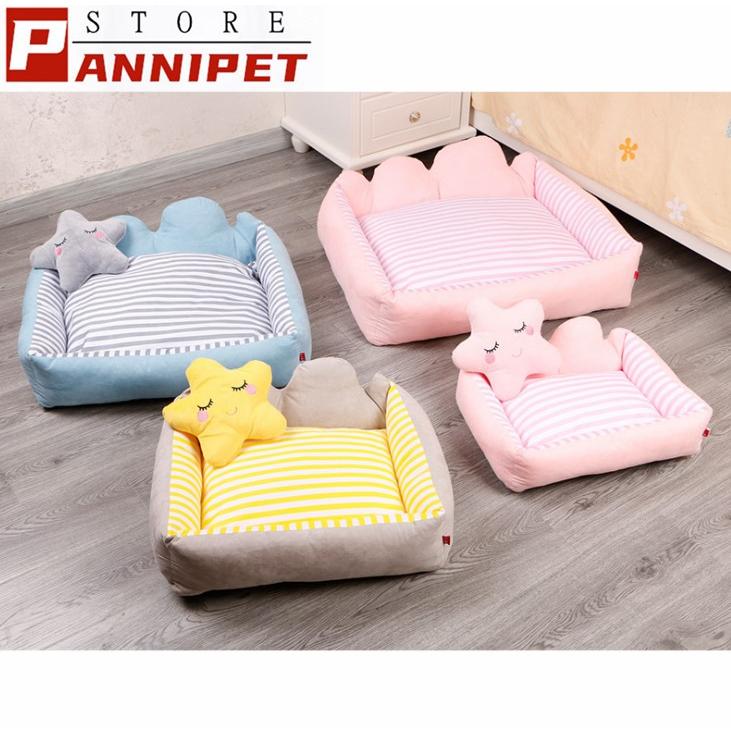 2枚1OO円OFF！緊急SALE!!!犬ベッド ペットベッド クッション ベッド 枕付き 犬猫兼用 シンプル 可愛い ふわふわ 柔らかい ぐっすり眠れる 選べる色 小型犬