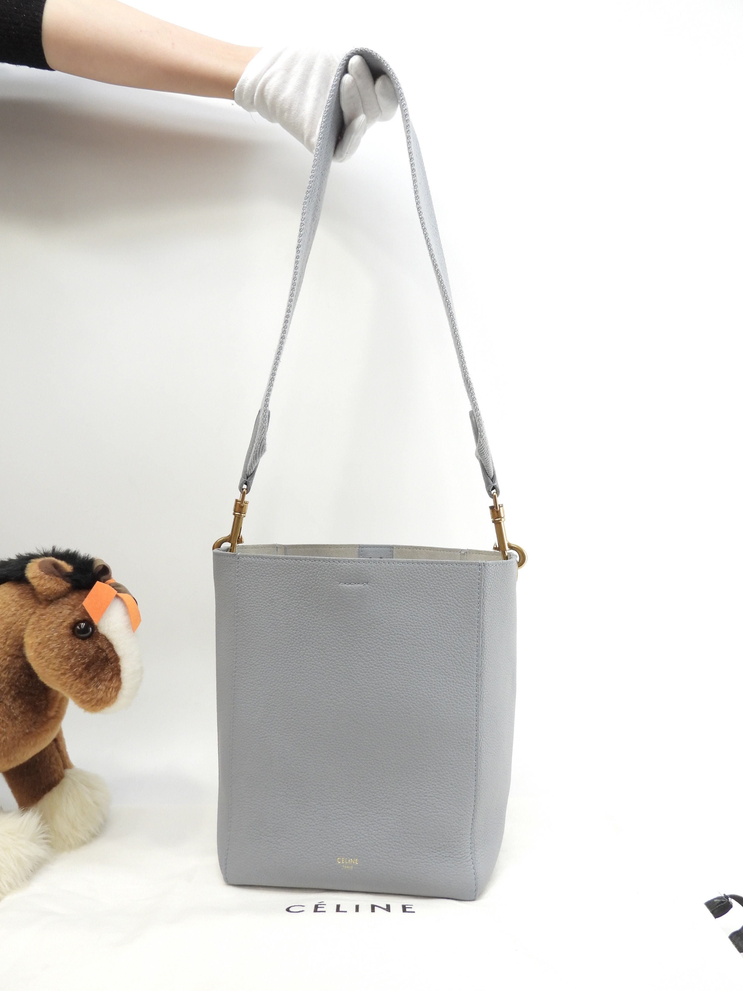 ソーサングルバケット スモール レザー薄青 ショルダーバッグ@U-SL-5116 50,880円