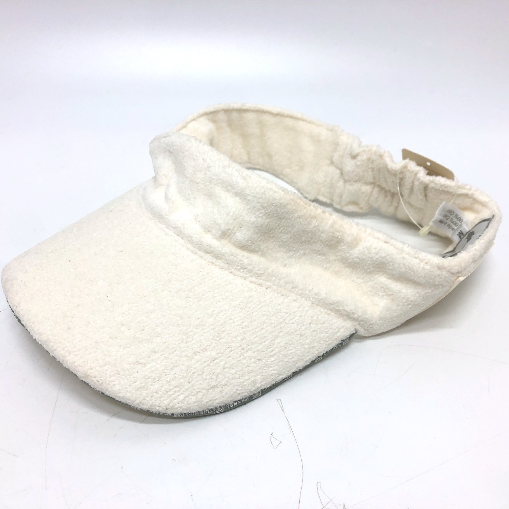 帽子 帽子 スポーツライン サンバイザー バイザー パイル ホワイト