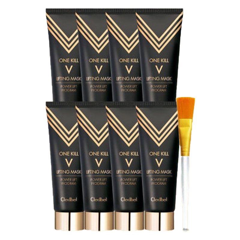 ワンキル V リフティングパック ブラックエディション 70ml×8個セット[まとめ買い] ピールオフパック コラーゲン ペプチド ヒアルロン酸 ゴールド配合 フェイスパック 韓国コスメ