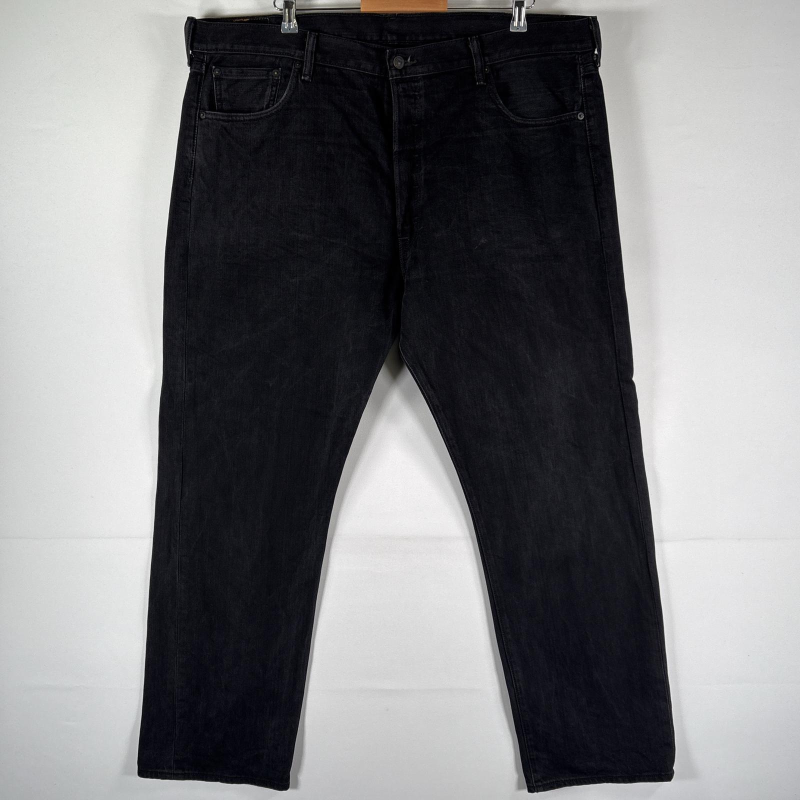 古着 デニムパンツ 501 ストレート 大きいサイズ ブラックデニム ジーパン ジーンズ w44 L32 ブラック メンズ