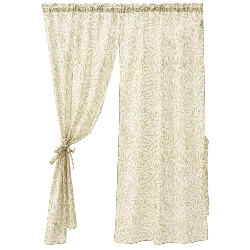 川島織物セルコン Morris Design Studio モリスデザインスタジオ スタイルノレン ウィローシアー グリーン 145×150cm EJ1724 防炎