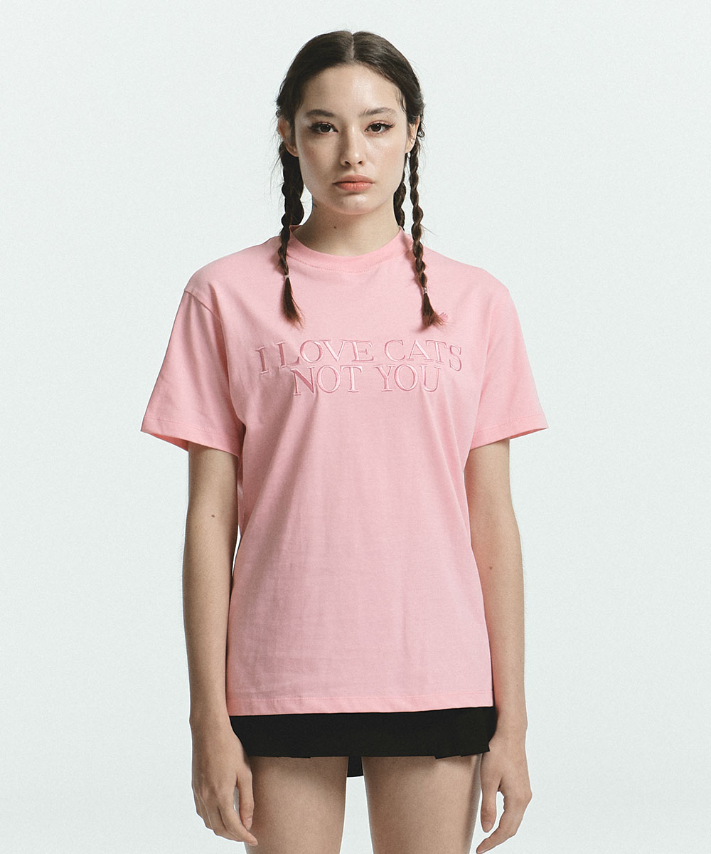 [IBB22WT03PK] I LOVE CATS NOT YOU WOMEN FIT T-SHIRTS