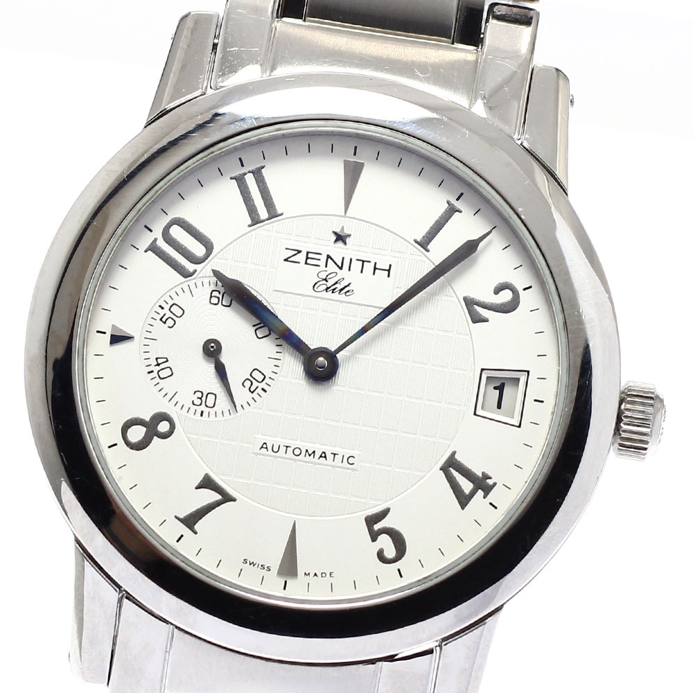 訳あり ゼニス ZENITH 01/02.0451.680/02.M451 ポートロワイヤル エリート スモールセコンド 自動巻き メンズ 保証書付き_945153【中古】