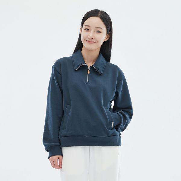 スケッチャーズ レディース ニット ハーフジップ CP プルオーバー_SL3WTCFS012 レディース ニット ハーフジップ CP プルオーバー