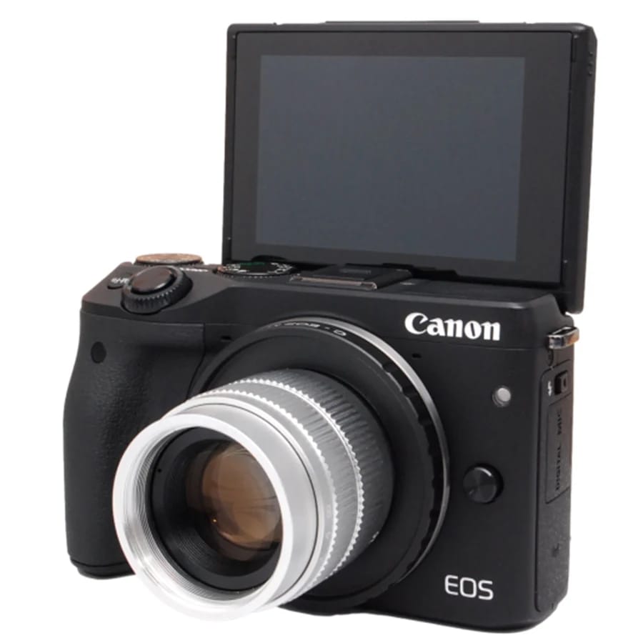 EOS M3 MF 35mm F1.7 レンズセット ブラック ミラーレス 一眼レフ カメラ 中古