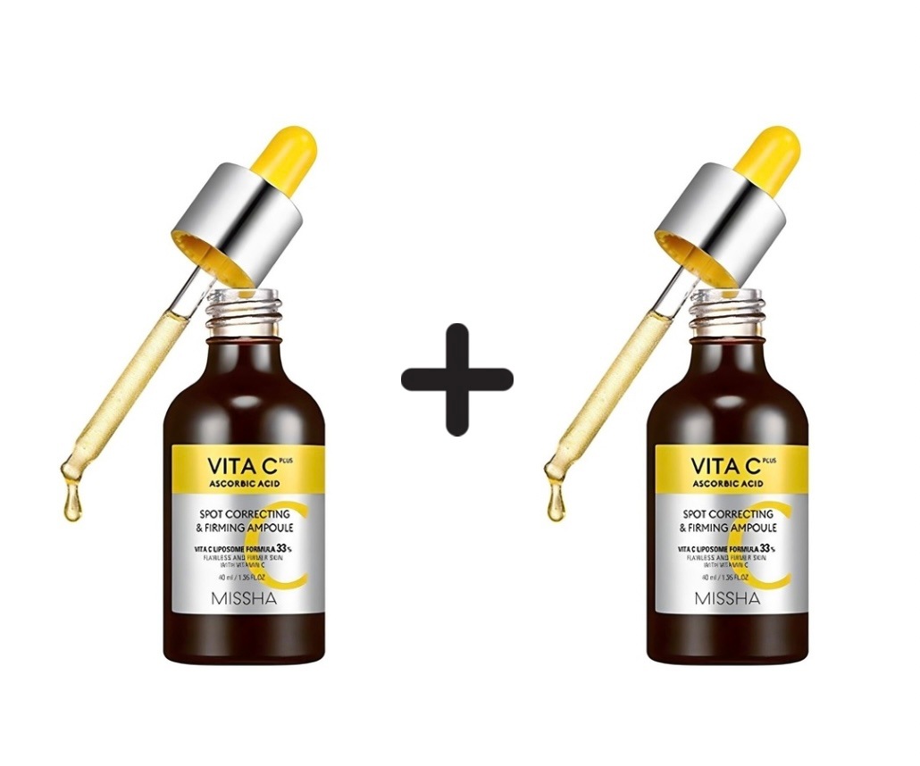 1+1]ビタCプラス ジョブティー 弾力アンプル 40ml + 40ml 総 80ml 基礎化粧品 スキンケア トーンアップ しわ ツヤ 肌のキメ 保湿 肌のトーン持続力 韓国コスメ