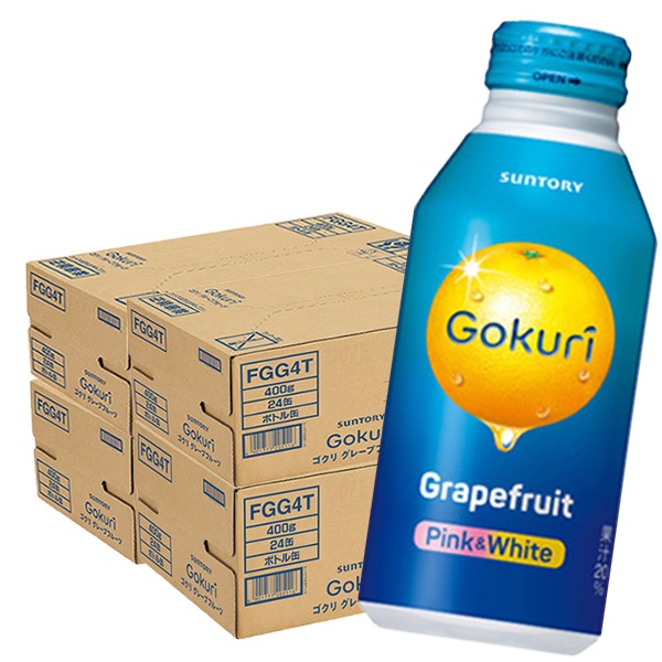 Gokuri ゴクリ グレープフルーツ 果汁入り 400ml ボトル缶 96本入り