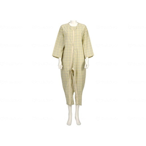 ソフトケアねまき 両開きファスナー スリーシーズン 緑 L 106404 メーカー直送