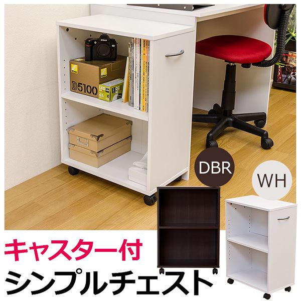 カラーボックス 2段 可動棚 キャスター付き 5,284円