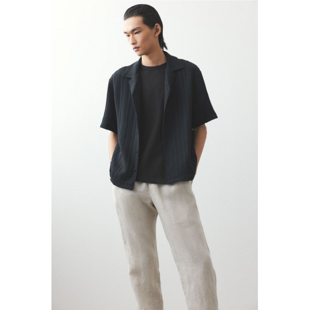 H&M リネンパンツレギュラーフィットライトベージュ