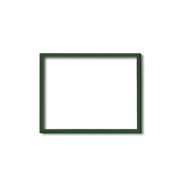 木製額色あせを防ぐUVカットアクリル デッサン額 太子サイズ（379288mm）グリーン（緑）壁掛けひも付き 化粧箱入り