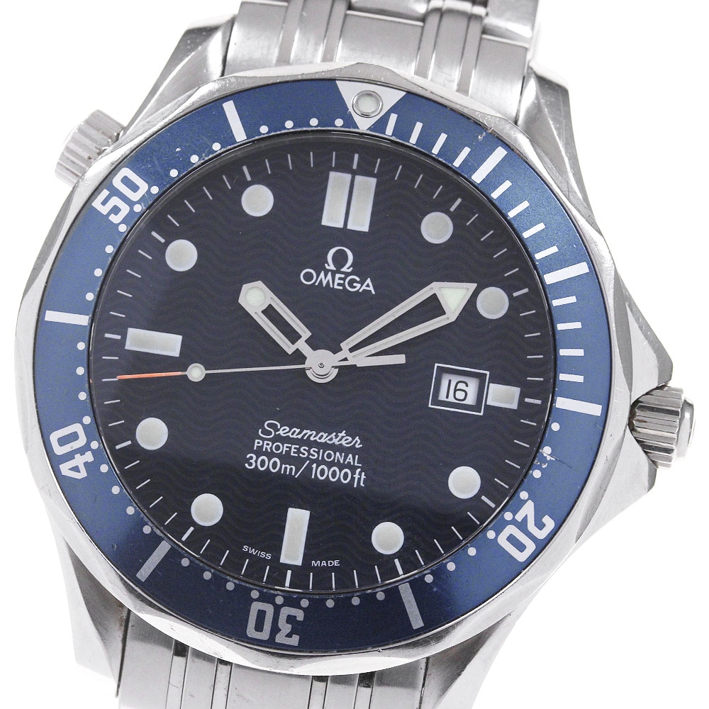 オメガ OMEGA 2541.80 シーマスター300 デイト クォーツ メンズ _862127【中古】