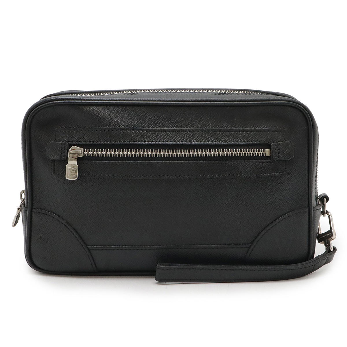 タイガ パヴェル セカンドバッグ クラッチバッグ レザー アルドワーズ 黒 ブラック シルバー金具 M31142