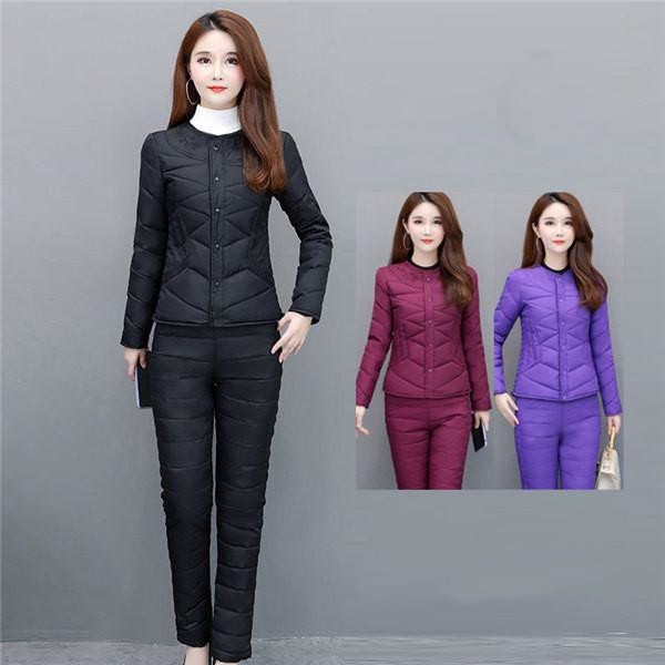 レディース 上下セット セットアップ ダウンジャケット カジュアル 冬物 おしゃれ 保温 ダウンパンツ 暖かい 防寒 寒さ対策 着痩せ 大きいサイズ 2020新品