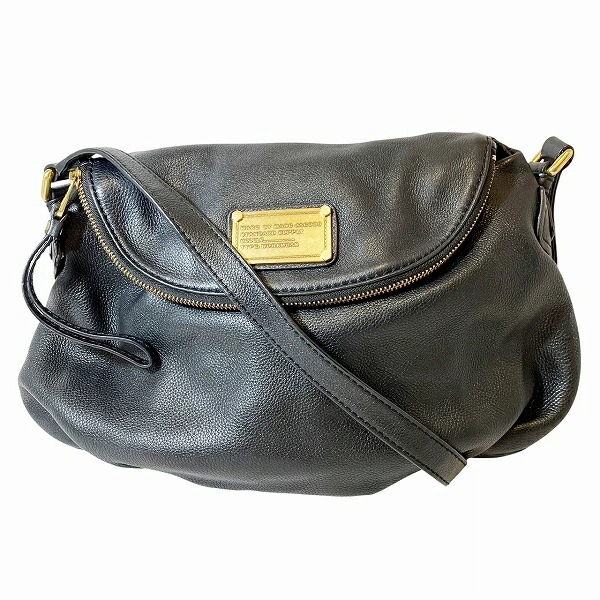 マークバイマーク・ジェイコブス ブラック レザー バッグ ショルダーバッグ レディース【中古】