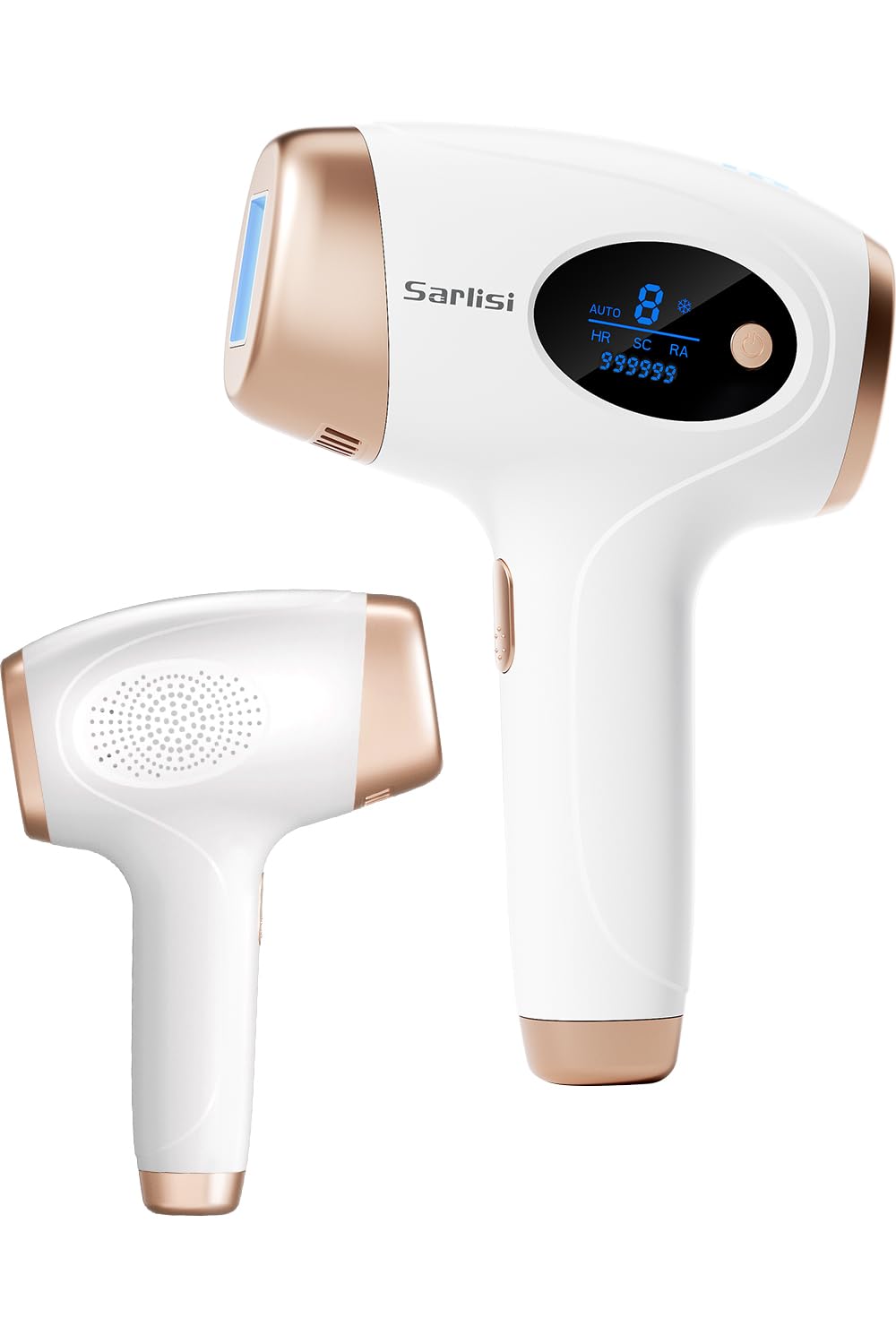 Sarlisi 脱毛器 無痛脱毛 【2025年新モデル】 自動照射 999999万発9段階 全身適用 VIO対応 家庭用 男女兼用 ipl 光脱毛器 髭 だつもうき脱毛器 メンズ サーリシ ホワイト