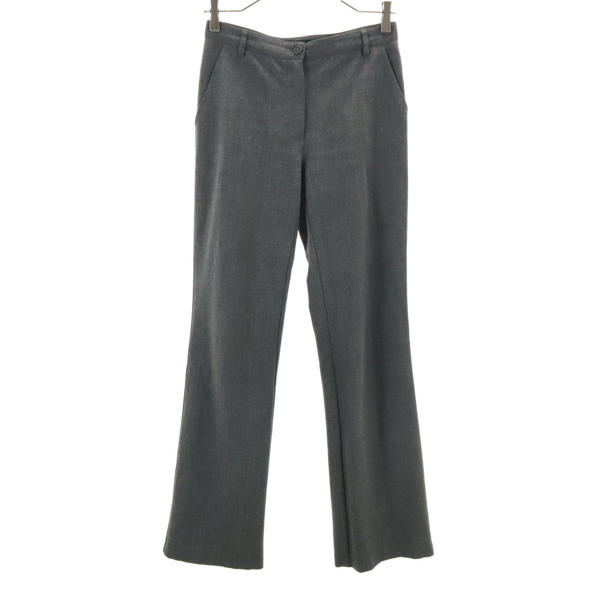 ARMANI JEANS アルマーニジーンズ イタリア製 スラックスパンツ 38 チャコールグレー レディース 古着