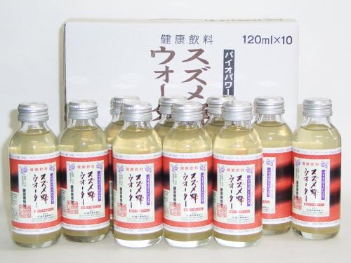 蜂蜜 専門店 藤原養蜂場 スズメ蜂ウォーター ガラス瓶 120ml×10本 本店より直送