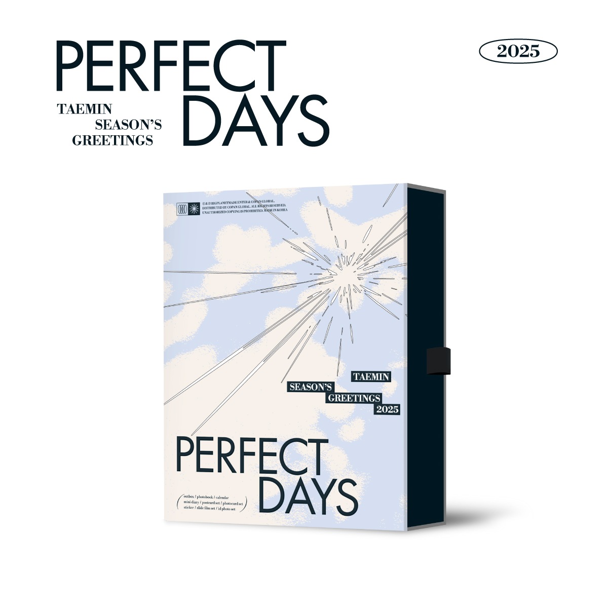 【流通特典】TAEMIN 2025 Seasons Greetings [Perfect Days] シーグリ シーズングリーティング 公式カレンダ