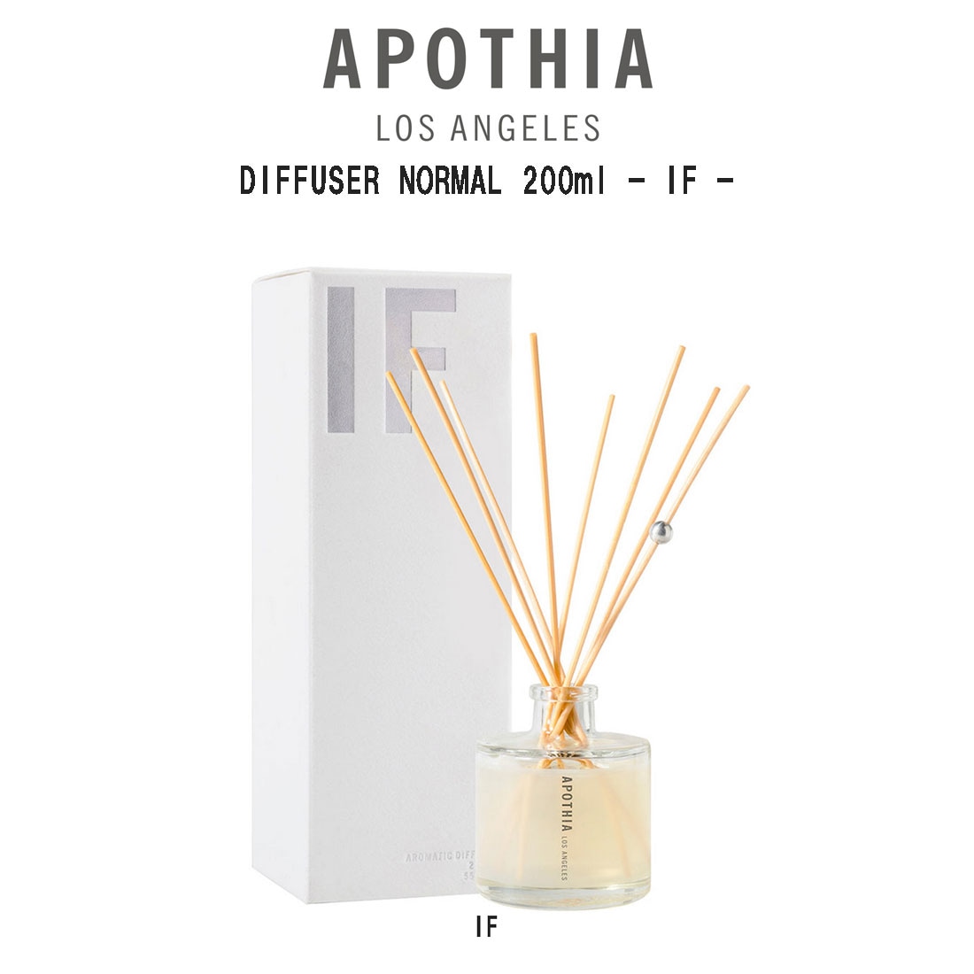 APOTHIA ディフューザー イフ フレグランス アロマ シトラス 柑橘系 インテリア 定番 人気 ギフト プレゼント DIFFUSER NORMAL 200ml 
