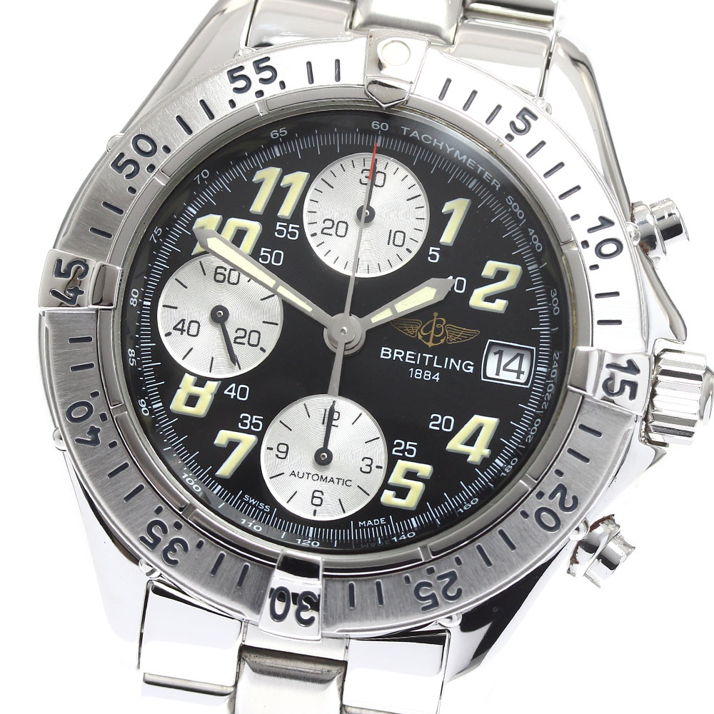 ブライトリング BREITLING A13035.1 コルト クロノグラフ 自動巻き メンズ 良品 保証書付き_863363【中古】