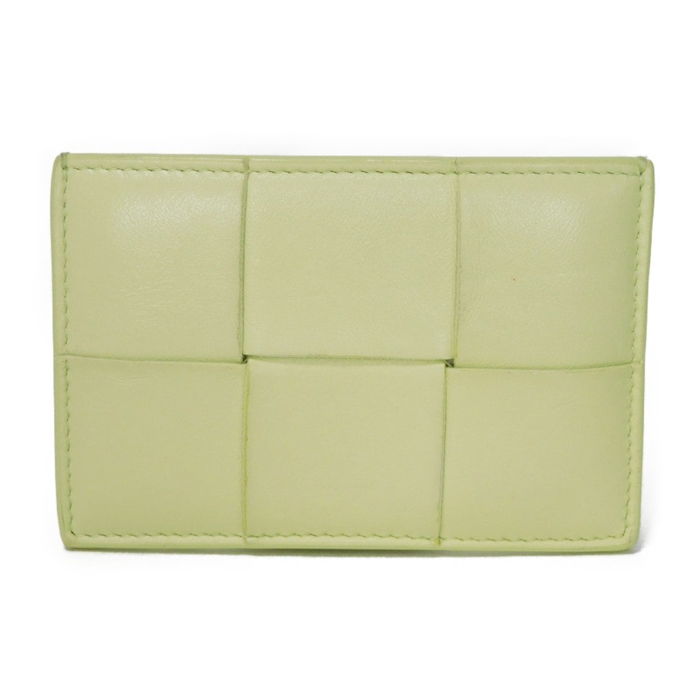 【中古】BOTTEGAVENETA カードケース RFID カセット クレジット カードホルダー マキシ イントレチャート 651401 VCQC4 9412