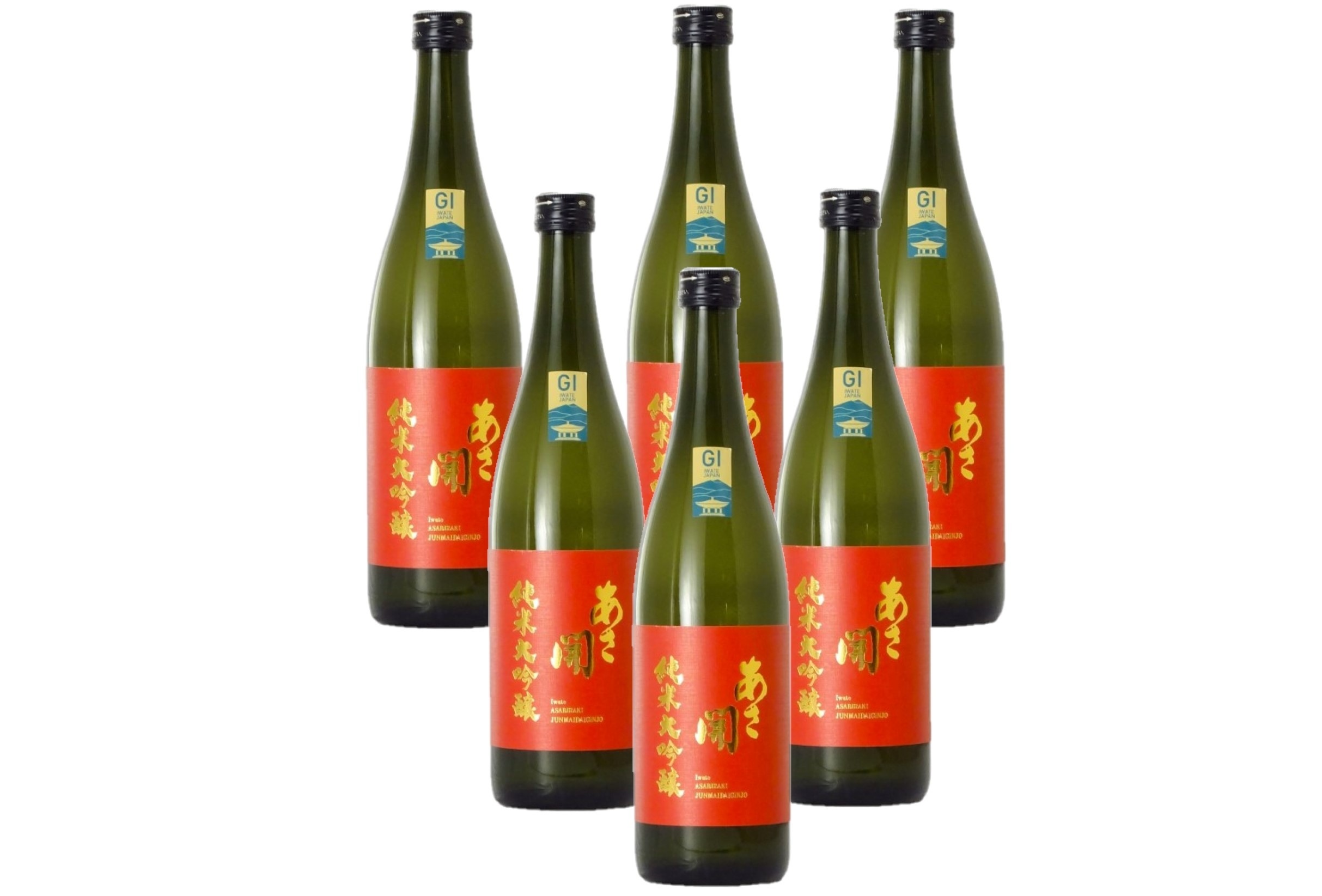 【送料無料】 日本酒 あさ開 純米大吟醸 赤ラベル 720ml×1ケース/6本