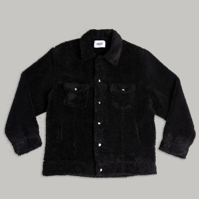 SHERPA TRUCKER JACKET (BLACK)