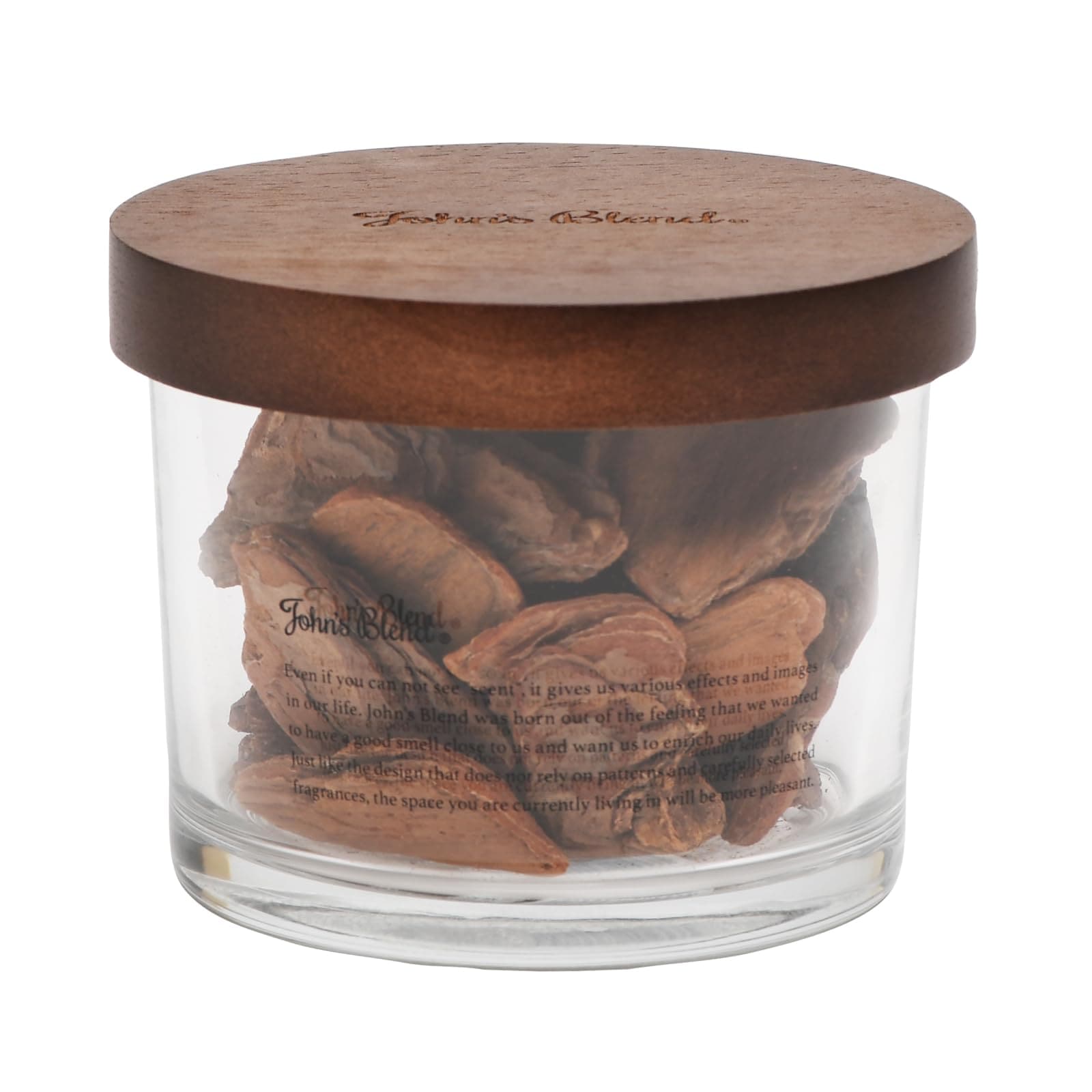 ジョンズブレンド アロマディフューザー バークチップ ディフューザー ガラス製 アロマオイル専用 アロマウッド ウッドディフューザー