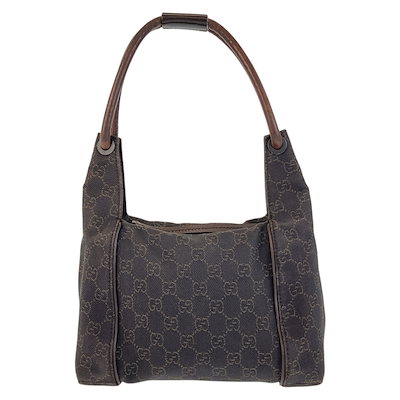 r*m様 Gucci GGキャンパス　ダークブラウンハンドバッグ GUCCI グッチ GGキャンバス トートバッグ ハンドバッグ 002