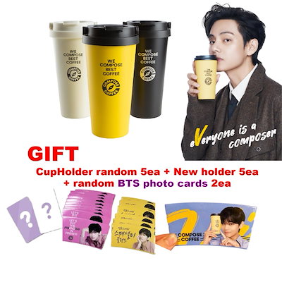[7月 blue CupHolder 10個 贈呈] BTS Vモデル coffee - compose NEW...のサムネイル