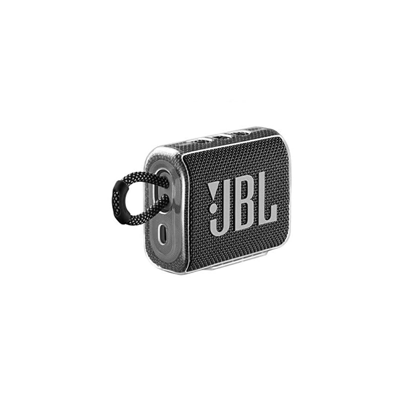 SHEAWA JBL Go 3用 ケース 保護ケース カバー クリアーケース TPU 衝撃吸収 携帯便利 (透明)