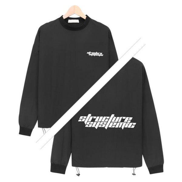 マンツーマン SNE010 2COLOR 男女共用 オーバーフィット ストリング 長袖Tシャツ