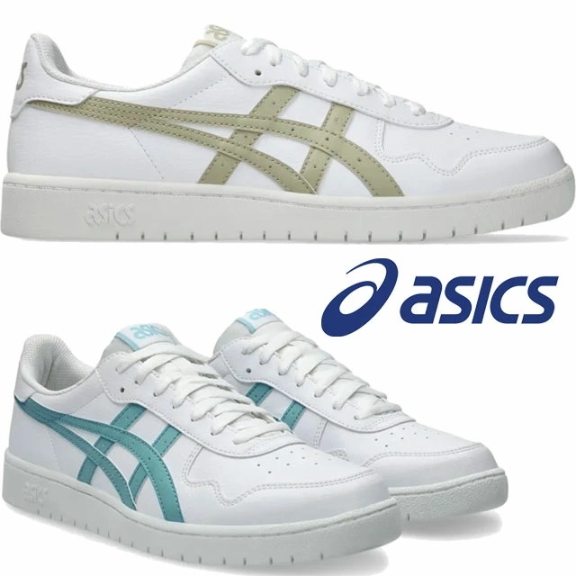 アシックス スニーカー ジャパン S メンズ ローカット レディース カジュアルシューズ 通学 運動靴 1203A615 104 ホワイト/ドライドリーフグリーン 106 ホワイト/スティルウォーター