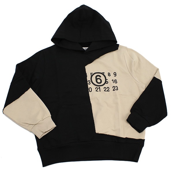 MM6 パーカー M60679 キッズ ブラック