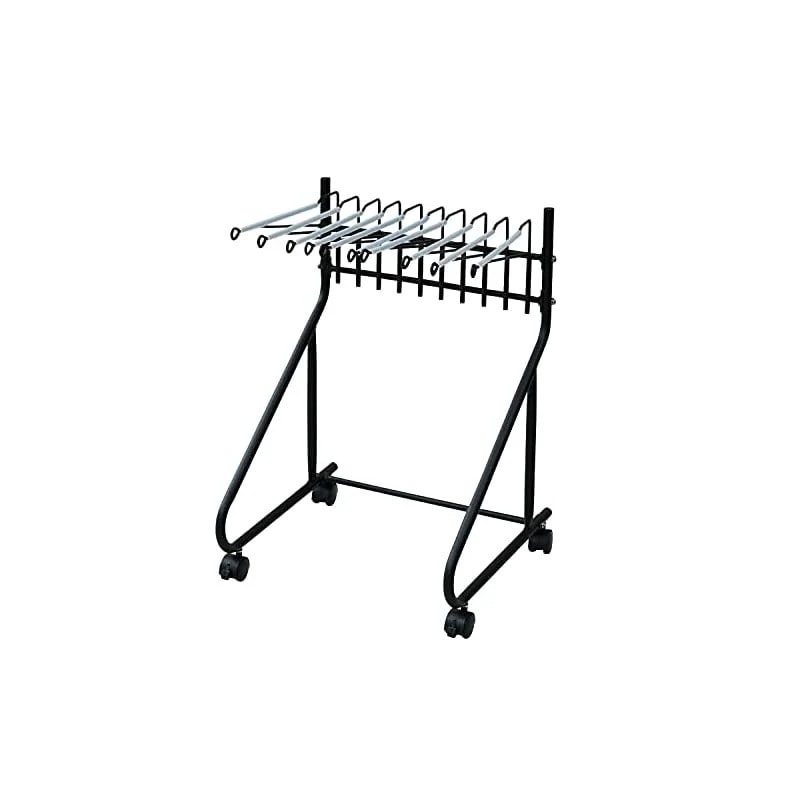 【即納】[山善] スラックスハンガー キャスター付き 10本 出し入れカンタン すべりにくい 選びやすい 幅45.5奥行43.5高さ66.5 スラックスハンガーラック 組立品 ブラック RSL