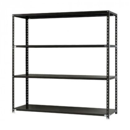 スチールラック NC1800-18 4段 間口1800×奥行450×高さ1800mm ブラック