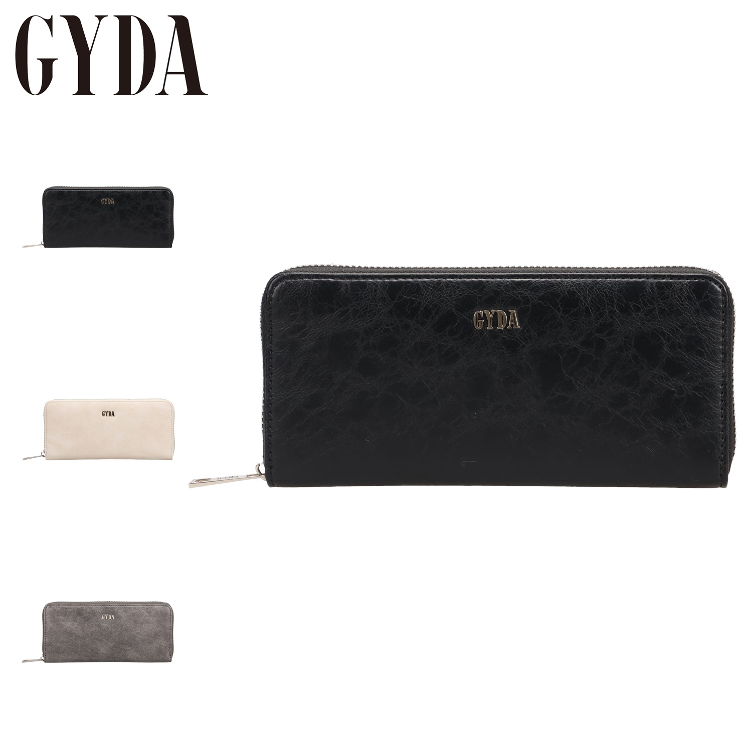 長財布 レディース ラウンドファスナー ベーシックシズ ブラック アイボ 黒 GY-W281