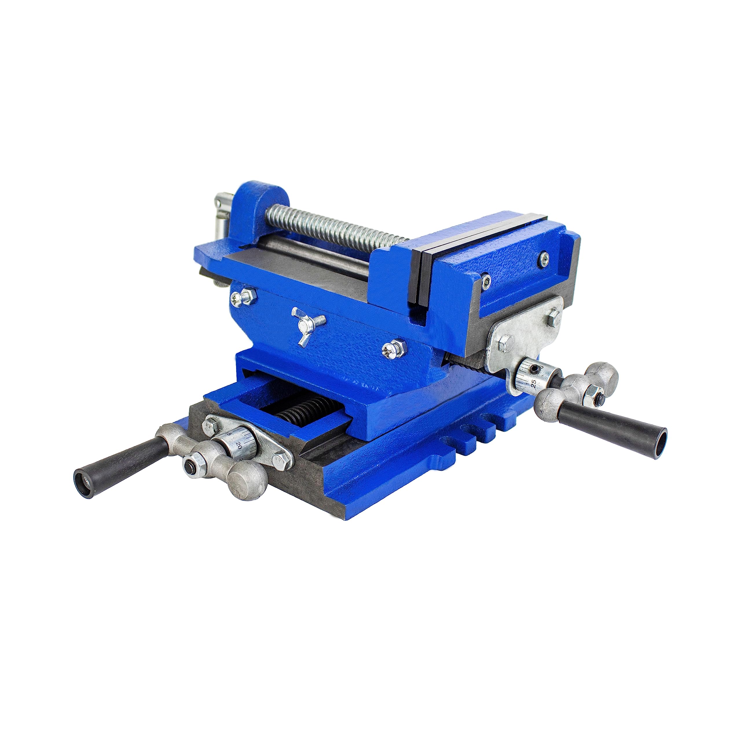 スライドクロスバイス 口幅:125mm 最大開口:123mm X-Yテーブル 万力 横方向 縦方向 移動 固定 2軸スライドクロスバイス 日曜大工