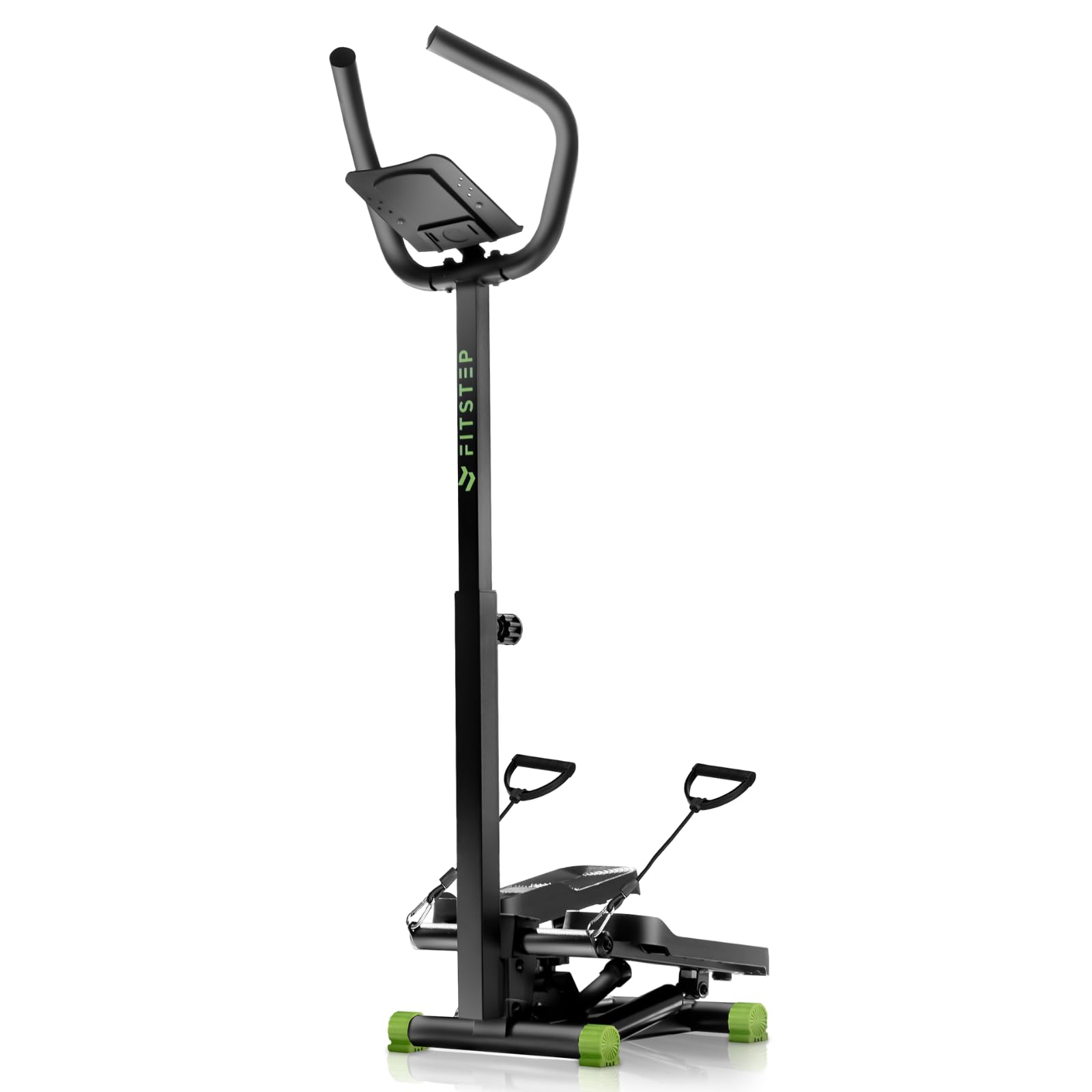 【パーソナルトレーナー監修】 ステッパー 静音 ハンドル付き スマホ・タブレットホルダー付き ステッパー健康器具 足踏み健康器具 健康ステッパー 足踏み 有酸素運動 筋トレ 室内 耐荷重120kgフィットネス器具