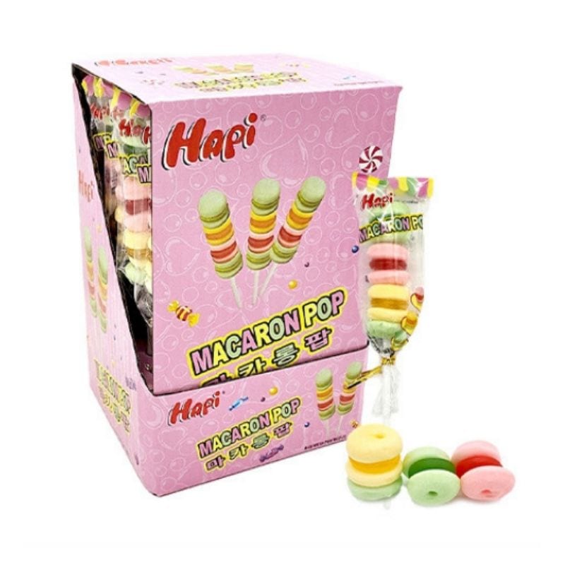 [大容量]ハピマカロンポップ 棒ゼリー 580g (29g x 20個) / モッパン / 人気のゼリー