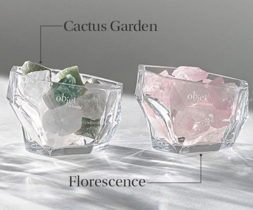 【Art x SEOUL】 オブジェ バイ クンダルパフューム クリスタルストーン ディフューザー / Cactus Garden / Florescence