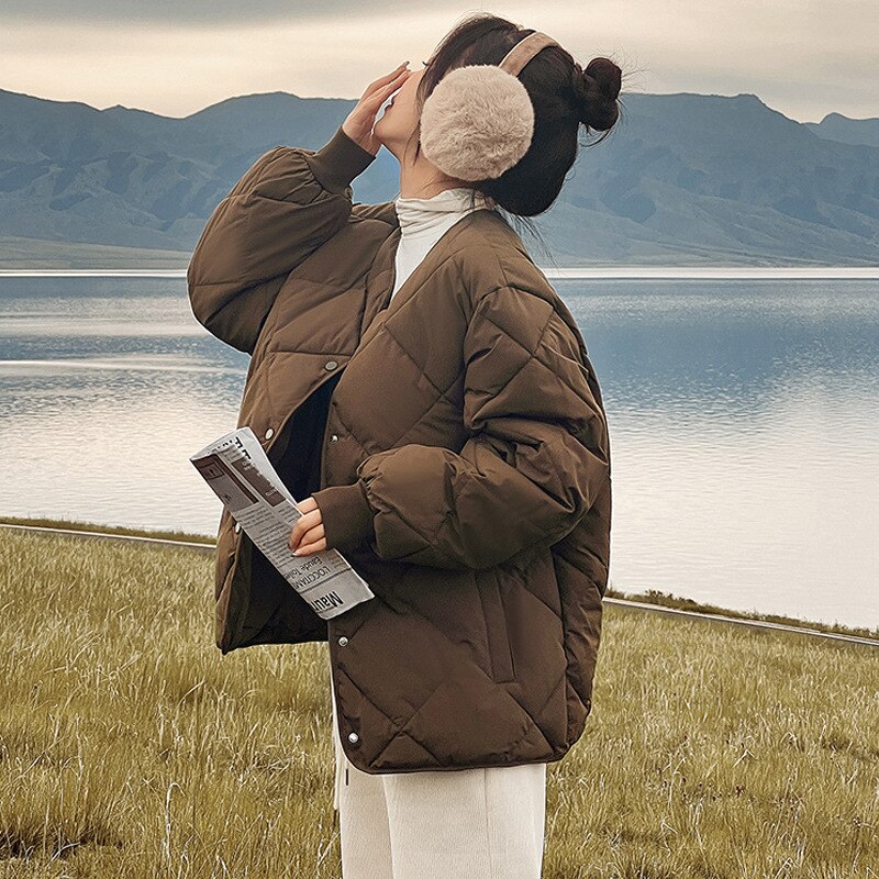 人気ボアアウター秋アウター秋 冬 中綿 学生 ゆったり ins ジャケットショートコート 厚手 防寒カジュア ファーカラー