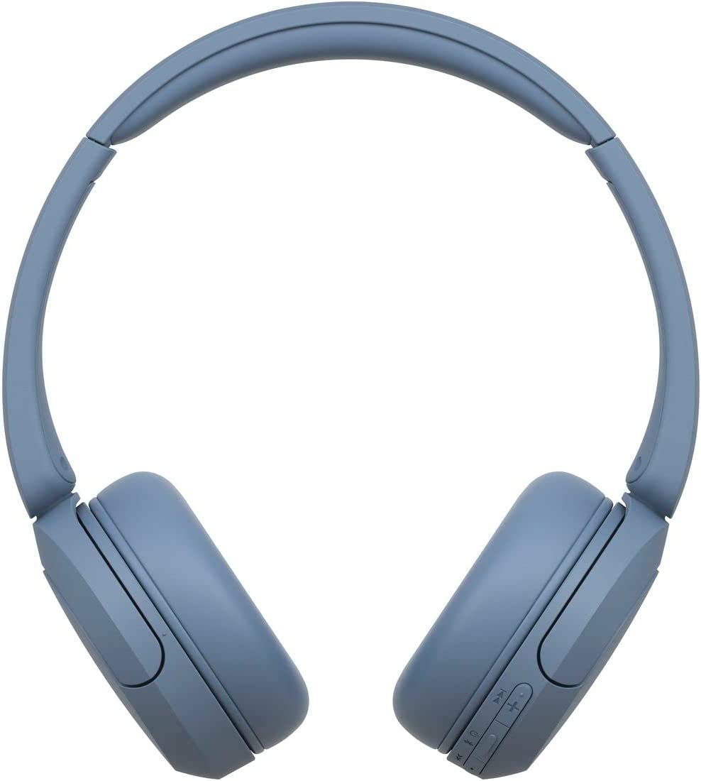 ワイヤレスヘッドホン WH-CH520:Bluetooth対応/軽量設計 約147g/専用アプリ対応により好みの音質にカスタマイズできる「イコライザー」設定対応/ブルー WH-CH